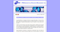 Desktop Screenshot of pharmsrl.com